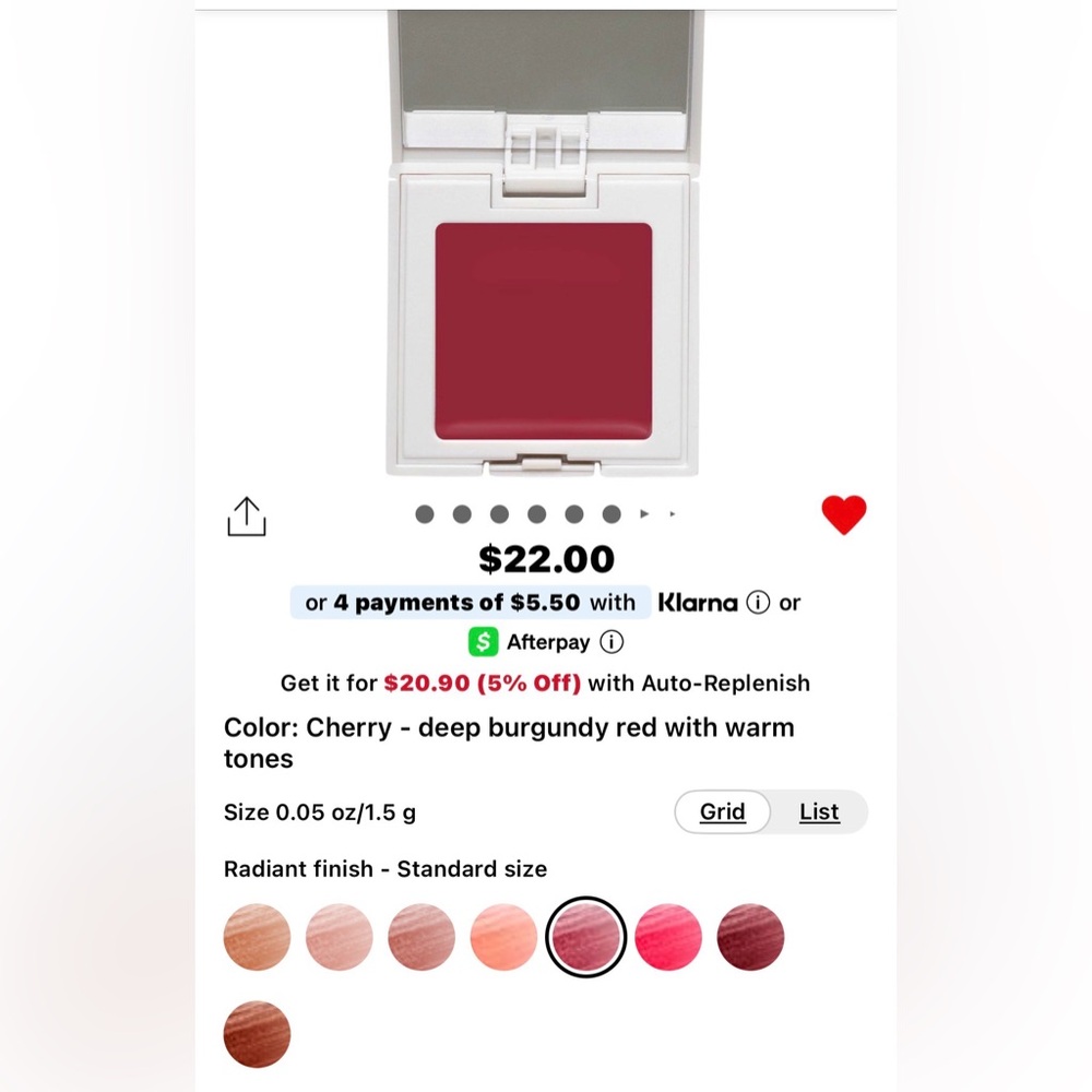 REFY Blush in Cherry - Deep Burgundy Red
